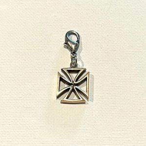 Cross purse charm or zipper pull